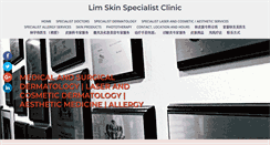 Desktop Screenshot of limskinspecialistclinic.com